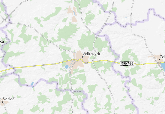 Mapa Volkovysk