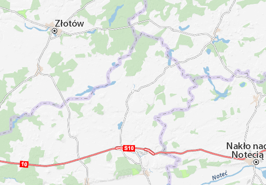 Karte Stadtplan Łobżenica
