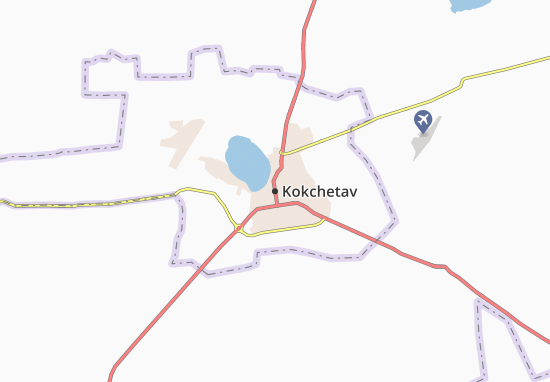 Kaart Plattegrond Kokchetav