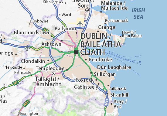 Mapa Ballsbridge