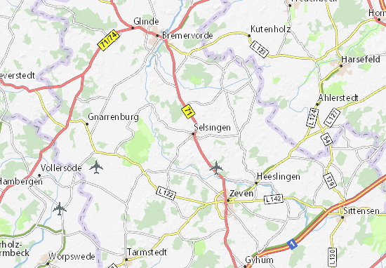 Mapa Selsingen