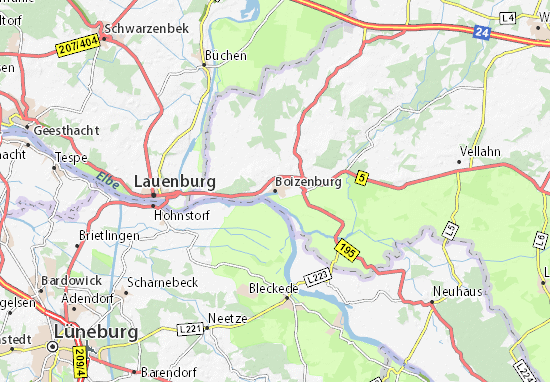 Karte Stadtplan Boizenburg