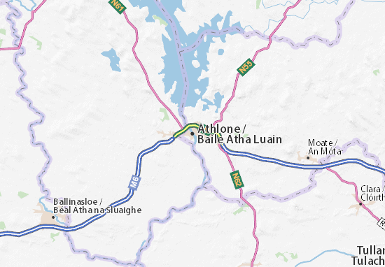 Karte Stadtplan Athlone