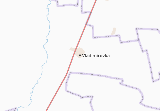Karte Stadtplan Vladimirovka