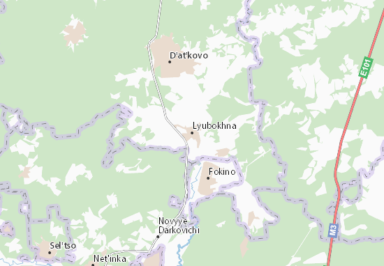 Karte Stadtplan Lyubokhna