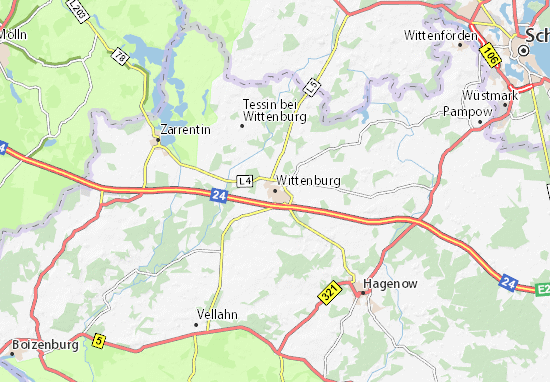 Mapa Wittenburg