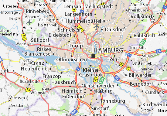 karte hamburg altona Karte Stadtplan Altona Altstadt Viamichelin karte hamburg altona