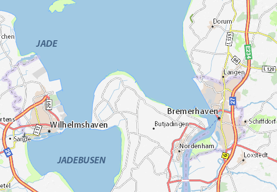MICHELIN-Landkarte Burhave - Stadtplan Burhave - ViaMichelin