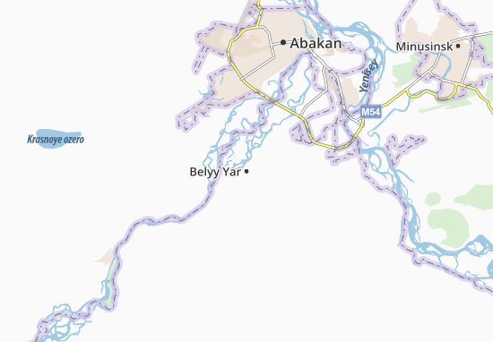 Mapa Belyy Yar