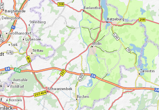 MICHELIN-Landkarte Breitenfelde - Stadtplan Breitenfelde - ViaMichelin