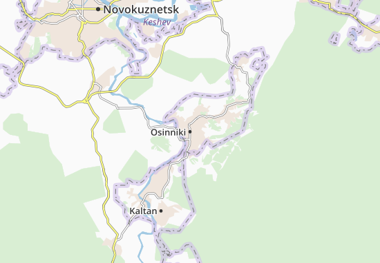 Karte Stadtplan Osinniki