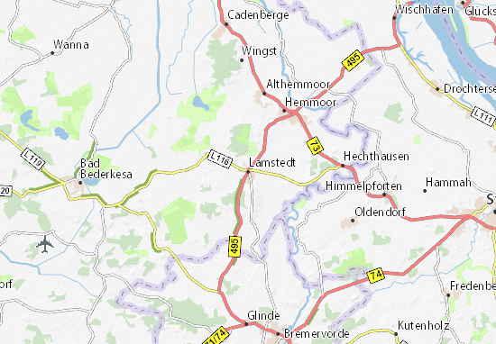 Karte Stadtplan Lamstedt