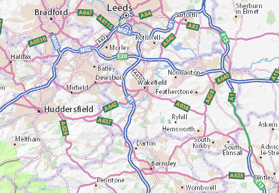 Mapa Wakefield