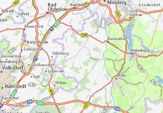 MICHELIN-Landkarte Lüchow - Stadtplan Lüchow - ViaMichelin