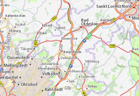 MICHELIN Tremsbüttel map - ViaMichelin