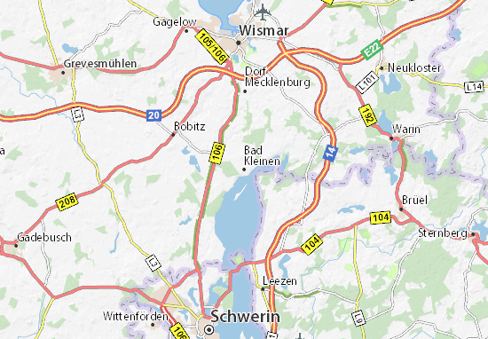 Karte Stadtplan Bad Kleinen