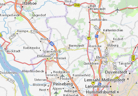 Karte Stadtplan Barmstedt