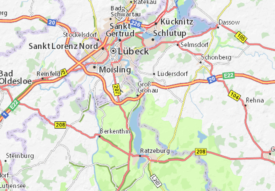 Groß Grönau Map