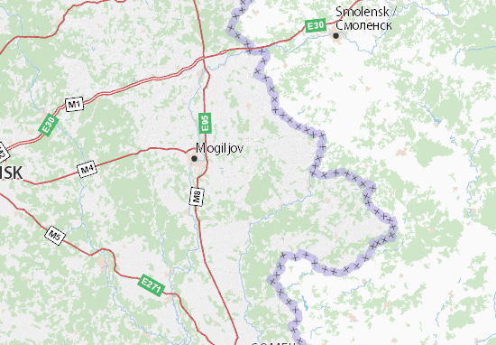 Karte Stadtplan Chauhski