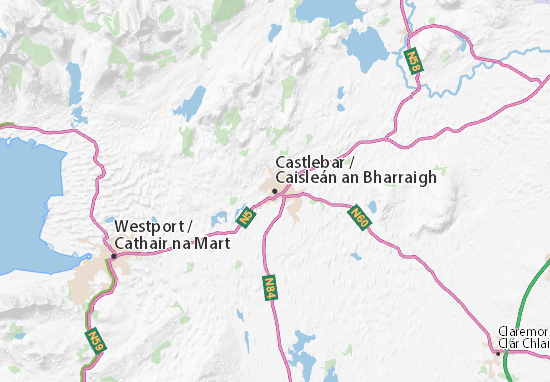 Mapa Castlebar