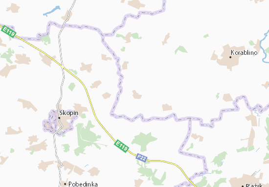 Mapa Yablonevo
