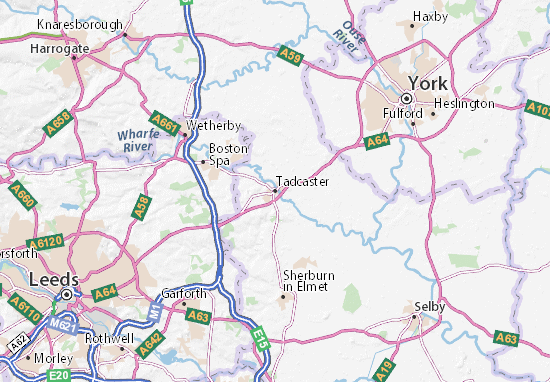 Mapa Tadcaster