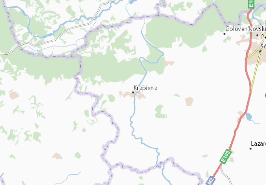 Mapa Krapivna