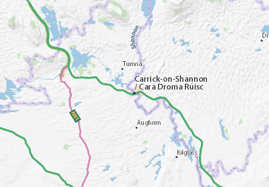 Karte Stadtplan Carrick-on-Shannon