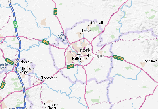 MICHELIN-Landkarte York - Stadtplan York - ViaMichelin