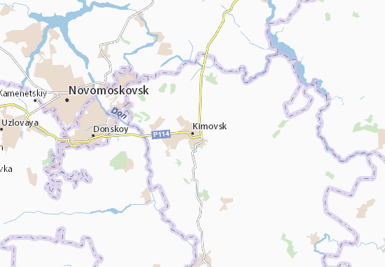 Karte Stadtplan Kimovsk
