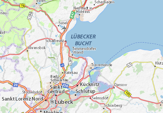 MICHELIN-Landkarte Niendorf - Stadtplan Niendorf - ViaMichelin