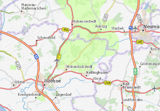 Kaart Plattegrond Lockstedt