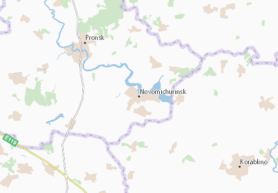 Kaart Plattegrond Novomichurinsk