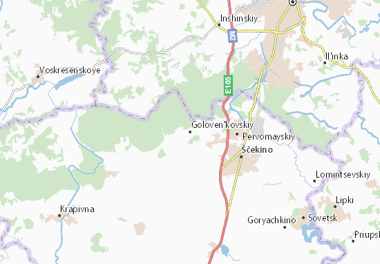 Mapa Goloven&#x27;kovskiy