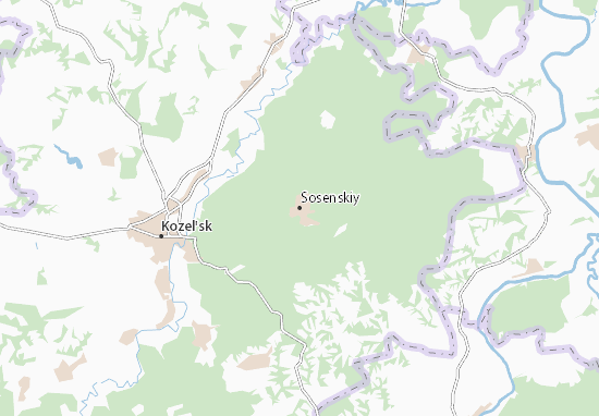 Mapa Sosenskiy