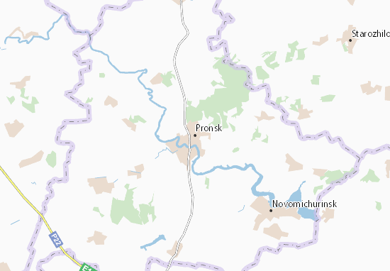 Karte Stadtplan Pronsk