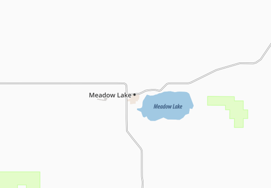 Mapa Meadow Lake