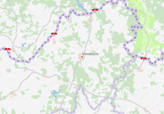 Karte Stadtplan Voronovo