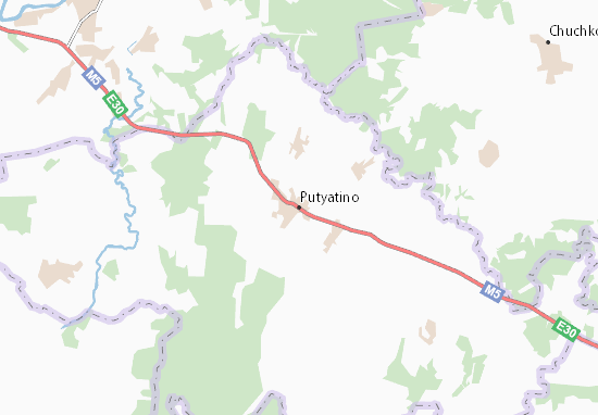 Kaart Plattegrond Putyatino