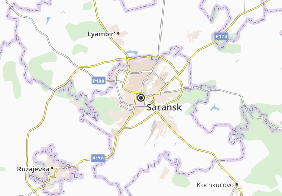 Karte Stadtplan Saransk