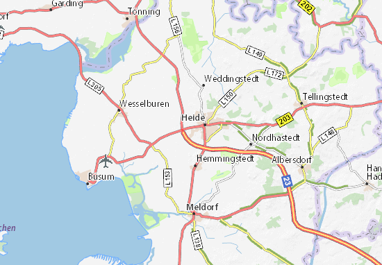 Karte Stadtplan Lohe-Rickelshof