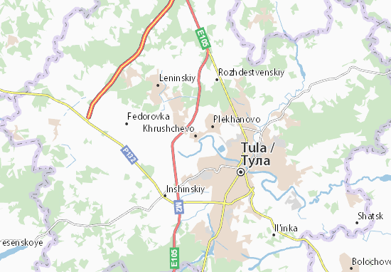 Mapa Khrushchevo