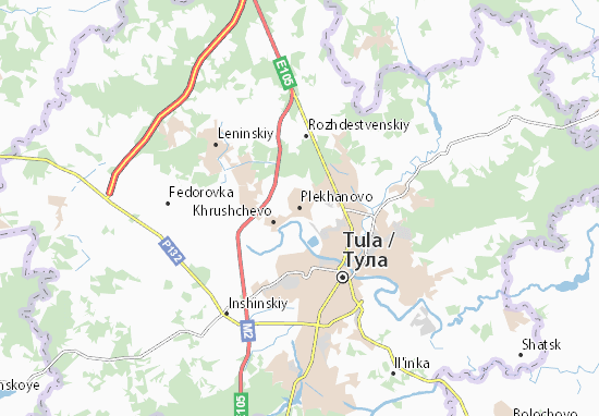 Karte Stadtplan Plekhanovo
