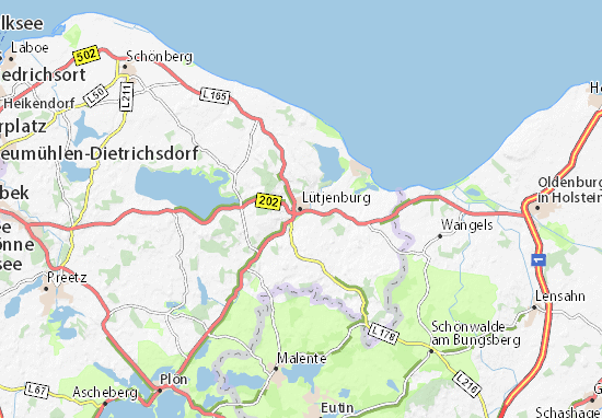Karte Stadtplan Lütjenburg