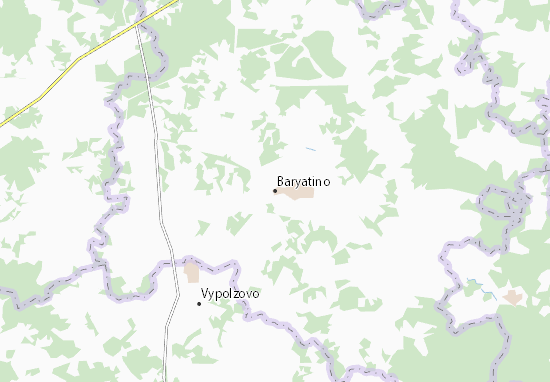 Karte Stadtplan Baryatino