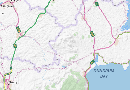 Mapa County Down