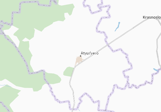 Mapa Atyur&#x27;yevo