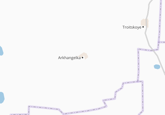 Mapa Arkhangelka
