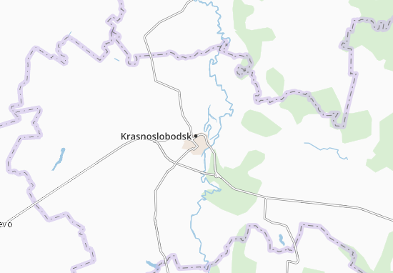Karte Stadtplan Krasnoslobodsk