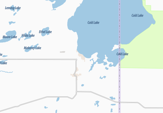Mapa Cold Lake